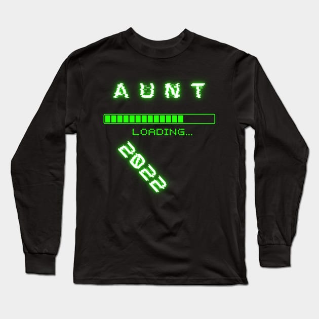 Loading bar Aunt 2022 Long Sleeve T-Shirt by Weird Lines